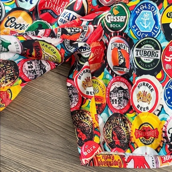 Colorful Logo Pattern Swim Trunks - Picture 4 of 7